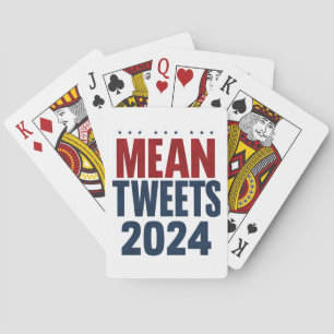 Böse Tweets 2024 Lustige Wahl Trump  Spielkarten