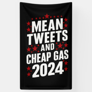Böse Tweets und billiges Gas Donald Trump 2024  Banner