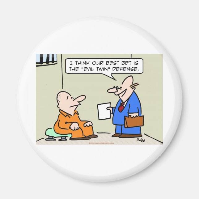 böse Zwillingsverteidigungsanwältin Magnet (Vorne)