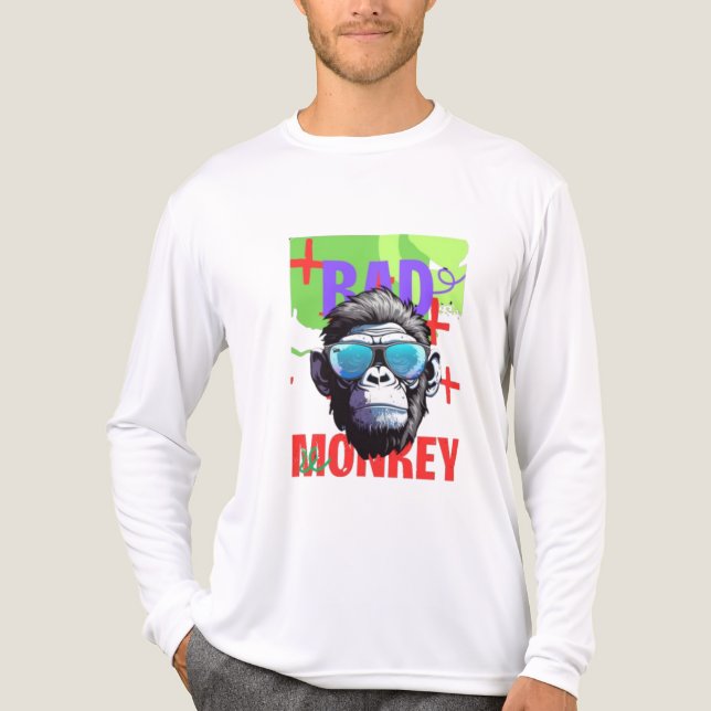 BOSER AFFE! 🐵💥 Tri-Blend SHIRT (Vorderseite)