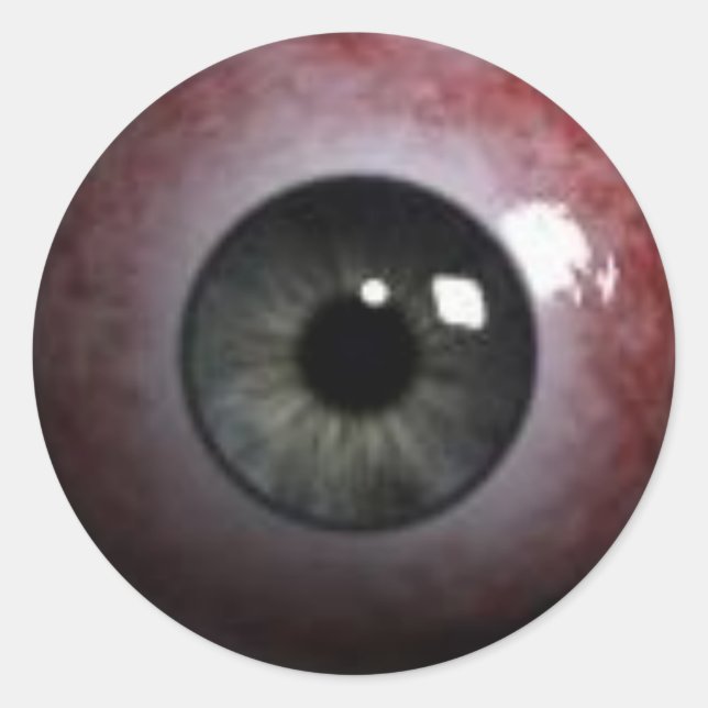 böser Augapfel Runder Aufkleber (Vorderseite)