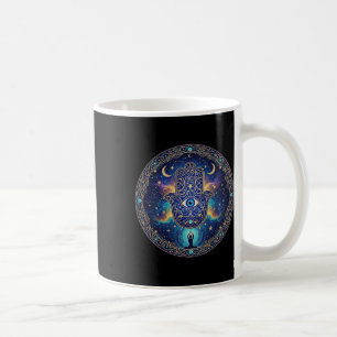 Böser Blick Amulett Schutz Ästhetik Yoga Hamsa H Kaffeetasse