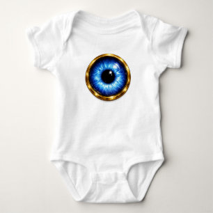 Böser Blick Baby-Shirt – Blaues Schutzauge Süßes I Baby Strampler