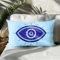Böser Blick Blau Boho Dekor Akzent Wurf