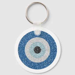 Böser Blick - blaues Auge - Skala groß L Schlüsselanhänger