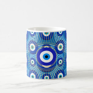 Böser Blick Farbige Protection, Nazar Amulett Stil Kaffeetasse