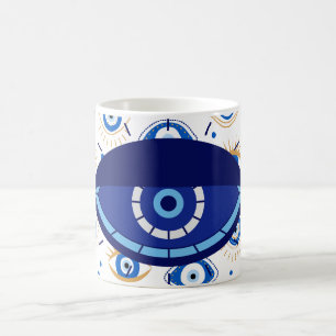 Böser Blick Farbige Protection, Nazar Amulett Stil Kaffeetasse