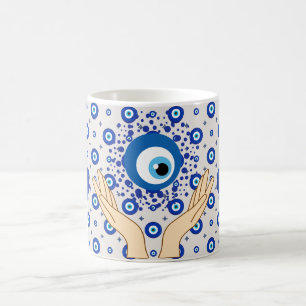 Böser Blick Farbige Protection, Nazar Amulett Stil Kaffeetasse