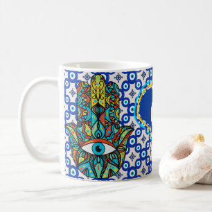Böser Blick Farbige Protection, Nazar Amulett Stil Kaffeetasse