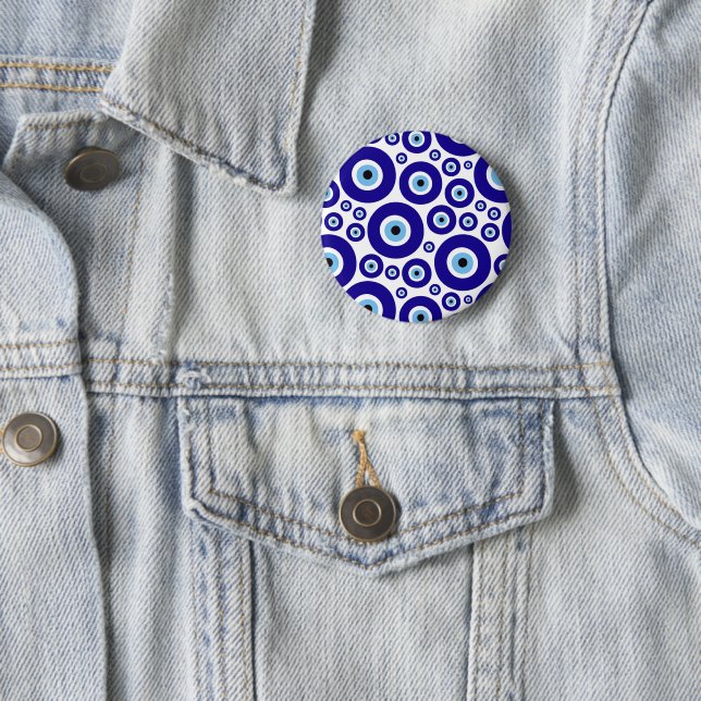 Böser Blick Muster, Griechisches Auge, Türkisches  Button (Beispiel)