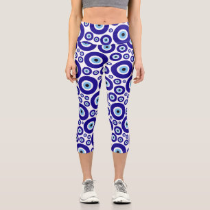 Böser Blick Muster, Griechisches Auge, Türkisches  Capri Leggings