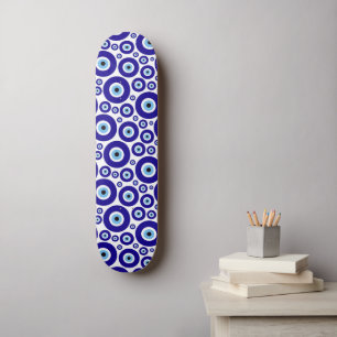 Böser Blick Muster, Griechisches Auge, Türkisches  Skateboard