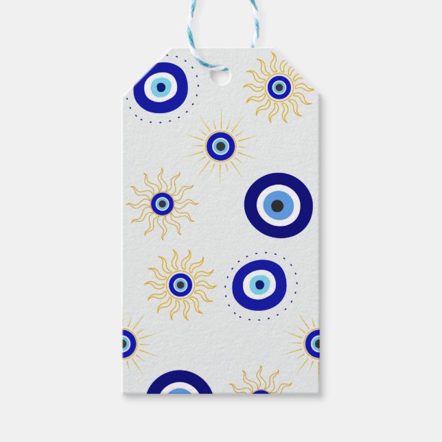 Böser Blick Symbol Geschenkanhänger (Vorderseite)