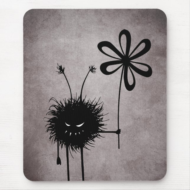 Böser Blumenwanze Vintage-Mauspad Mousepad (Vorne)