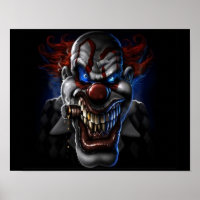 böser Clown und Zigar