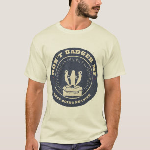 Böser Dachs Linolschnitt T-Shirt