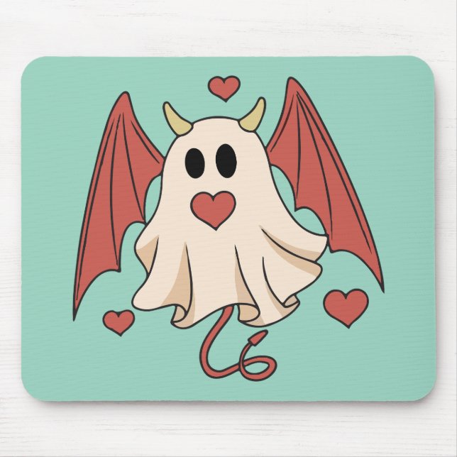 Böser Geist Buh Mousepad (Vorne)