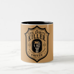 Böser Geist Killer Kaffee Zweifarbige Tasse