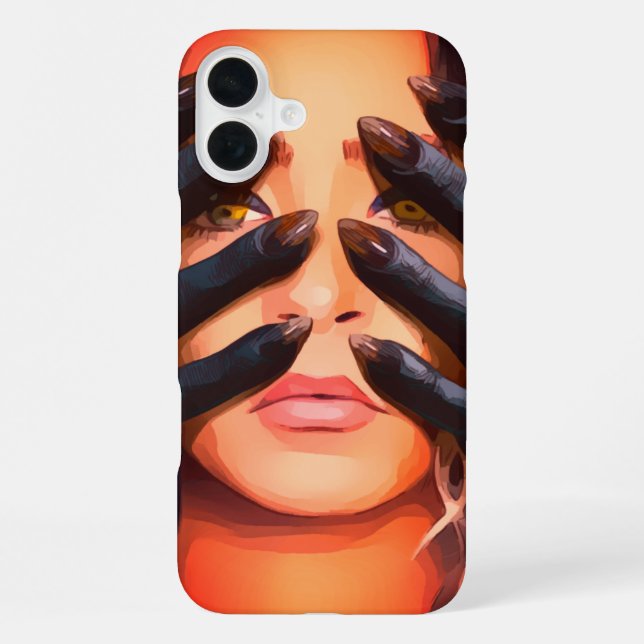 Böser Hände-Handyhülle iPhone 16 Plus Hülle (Rückseite)