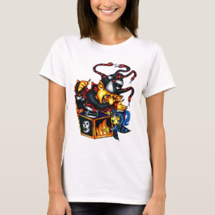 Böser Jack in der Box und Fee Goth Fantasy Art T-Shirt