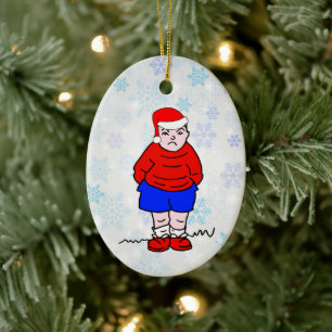 Böser Junge Weihnachten Keramik Ornament