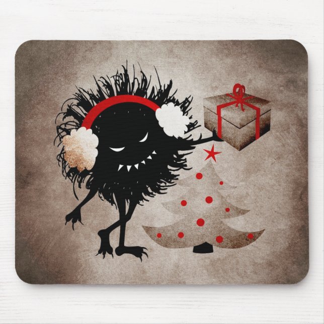 Böser Käfer verschenkt Weihnachtsgeschenk Mousepad (Vorne)