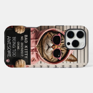 Böser Kitty-Mugshot Lustiger Katzen-Handyhülle iPhone 16 Pro Max Hülle