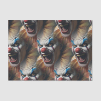 Böser lachender Clown Seidenpapier
