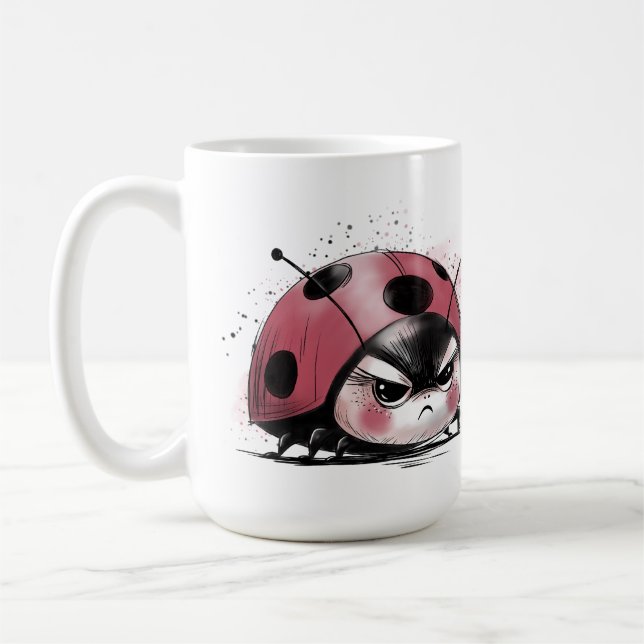 Böser Marienkäfer Kaffeetasse (Links)