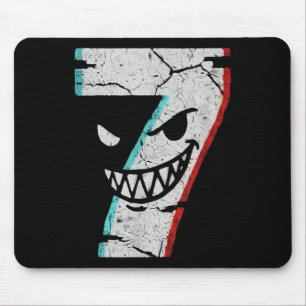 Böser Nummer 7-Shirt - 7 hat 9 Witz 67 Meme Hallow Mousepad
