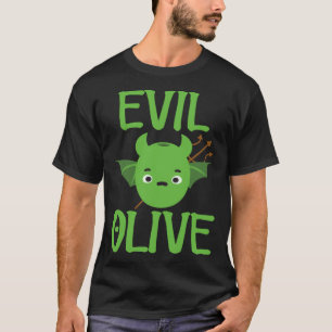 Böser Oliven Teufel Olive Vegan Wortspiel Olivenöl T-Shirt