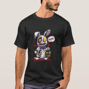 Böser Osterhase Zombie Eierkorb Horror Gruselig E T-Shirt