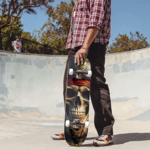 Böser Piratenschädel Skateboard