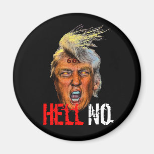 Böser Präsident Trump Teufel Antichrist - Nein zur Magnet