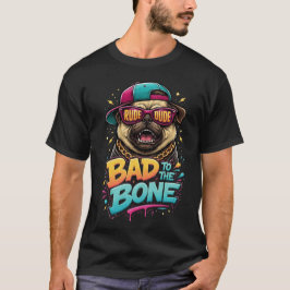 Böser Pug — Ruder Typ Streetwear-Design T-Shirt