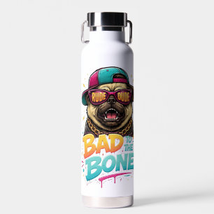 Böser Pug — Ruder Typ Streetwear-Design Trinkflasche