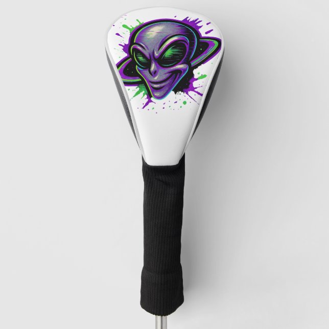 Böser Schuss-Alien Golf Headcover (Vorderseite)