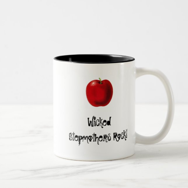 Böser Stiefmutter-Felsen Zweifarbige Tasse (Rechts)