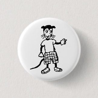 Böser Tierknopf Button