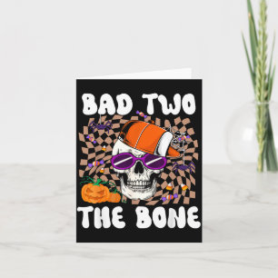 Böser Totenkopf Halloween-Skelett Karte