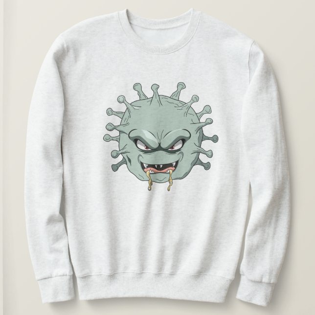 böser Virus Sweatshirt (Design vorne)