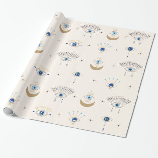 Böses Auge und Muster des dritten Auges Geschenkpapier