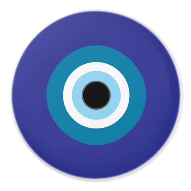 Böses Augenknochen / Schubladen Keramikknauf (Vorderseite)