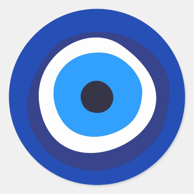 böses Augensymbol griechisch-türkischer Arab-Talis Runder Aufkleber (Vorderseite)