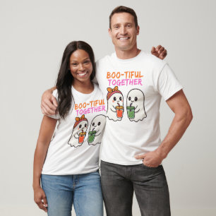 Böses Gemeinsam - Niedliches Halloween Couple Ghos T-Shirt