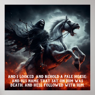 Böses Pferd und Totenreiter Poster