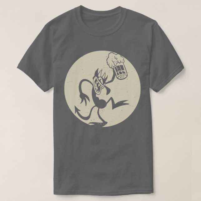 böses Retro-Thirt T-Shirt (Design vorne)