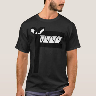 Bösewicht Buchstabe F Kostüm Jungen Pixel Alphabet T-Shirt