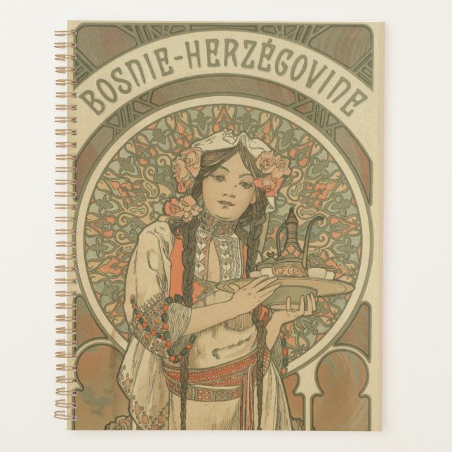 Bosnia and Herzegovina by Alphonse Mucha (1900) Planer (Vorderseite)