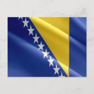 Bosnia and Herzegovina - Flag - Postkarte